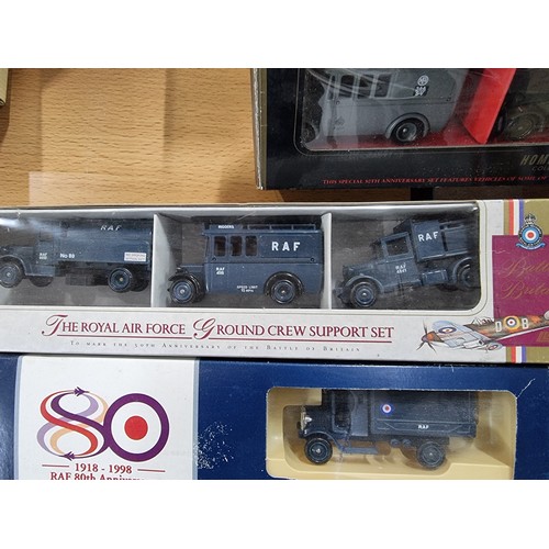 13 - 5x model diecast vehicle limited edition box sets all military related and all by Lledo to include t... 