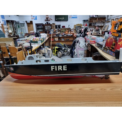 17 - A rare 1950's model RAF fire boat marked 