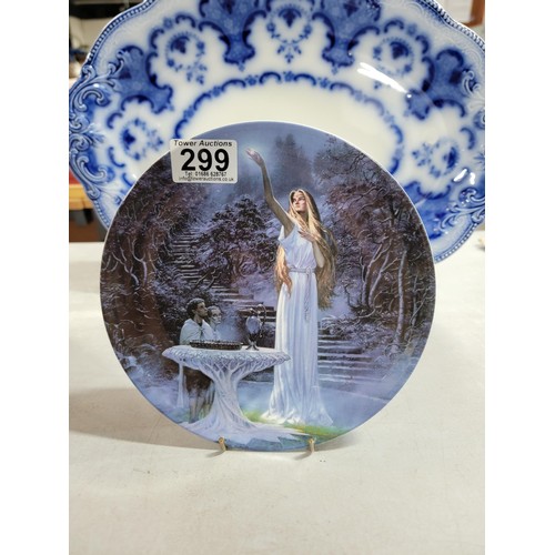 299 - 4x collectable plates including 2x Wedgwood Ted Nasmith The Lord of The Rings plates titled The Ange... 