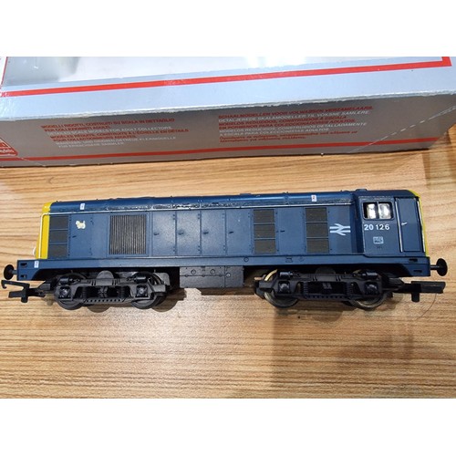 28 - 2x boxed diesel locomotives OO gauge, one which is by Hornby 37113 (Radio Highland) the other by Lim... 