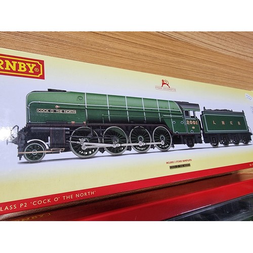 38 - A rare Hornby R3207 LNER Class P2 2-8-2 Cock O The North locomotive and tender. Brand new in box and... 