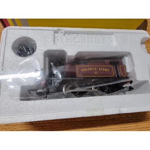 41 - A brand new and boxed Hornby R3361 Hogarth stone class D locomotive with crew pack.