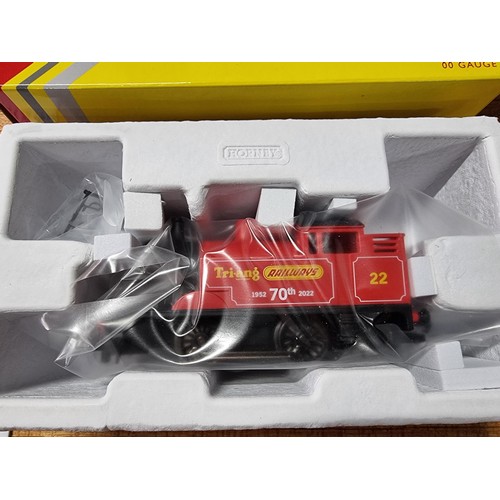 42 - A brand new in box Hornby R30202 limited edition Tri-ang railways 70th anniversary red locomotive 19... 