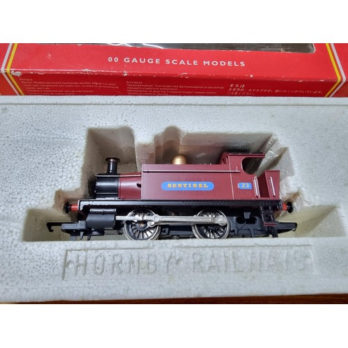 45 - A boxed Hornby R854 rare Holden tank Sentinel locomotive 23 with instructions in good condition, had... 