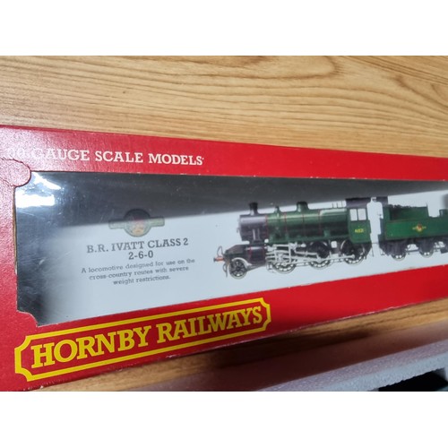 47 - A boxed as new Hornby R852 BR 2-6-0 Ivatt locomotive and tender, boxed in like new condition, had a ... 