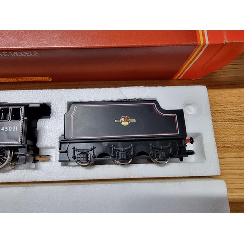 48 - A boxed as new Hornby R068 BR class 5, 4-6-0 locomotive and tender. Boxed in like new condition and ... 