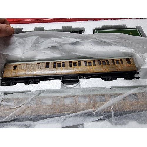 56 - A brand new in box  Hornby R1167 Flying Scotsman 3 coach train set with sealed track mat and reraile... 