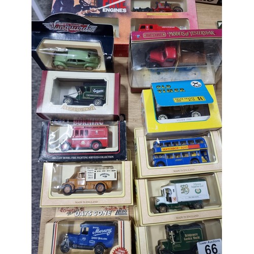 66 - A large collection of 19x as new diecast model vehicles by various makers including Lledo, promoters... 