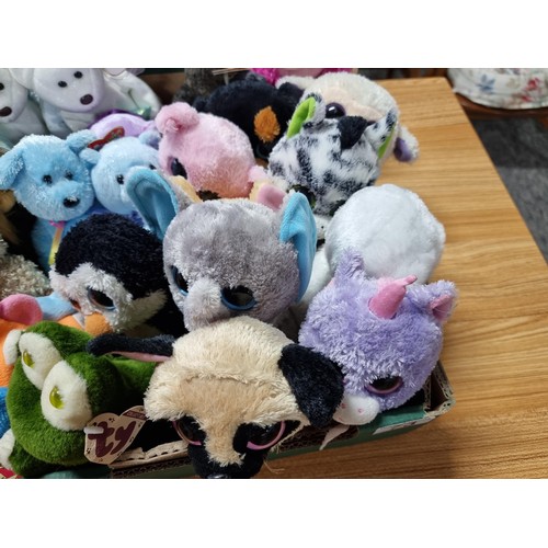 73 - A very large collection of approx 38 x ty Beanie babies to include many different types, all in exce... 