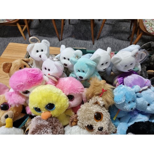 73 - A very large collection of approx 38 x ty Beanie babies to include many different types, all in exce... 