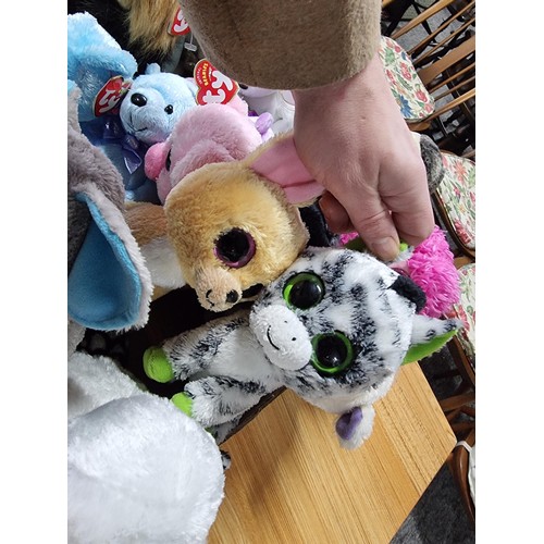 73 - A very large collection of approx 38 x ty Beanie babies to include many different types, all in exce... 