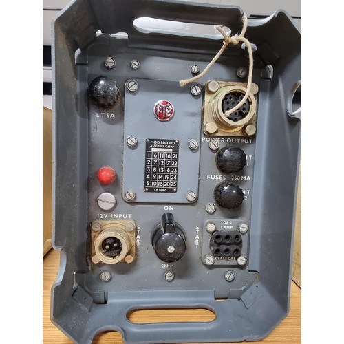 76 - A military 12v rotary power supply unit by Pye complete with its original box.