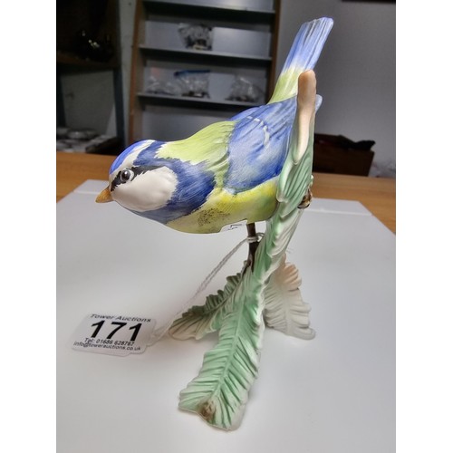 171 - A vintage Goeble W.Germany hand painted bird figure of a 