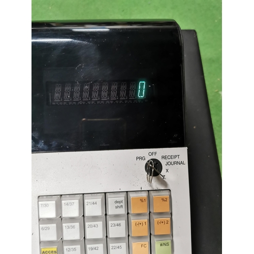 436 - Fully working electric cash register, multi programmable, come with operating key, no spare key for ... 