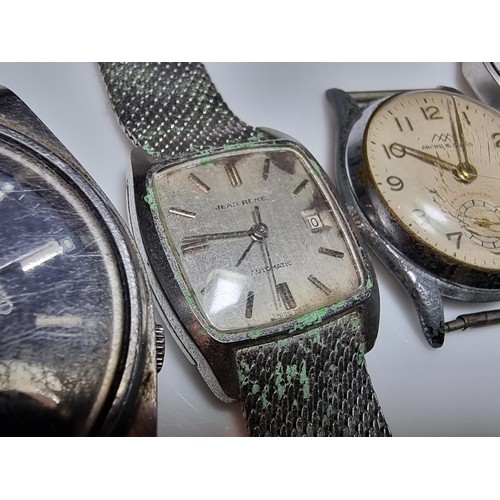 233 - A collection of 7x vintage watches to include some good brand names including a Seiko 5 automatic, a... 