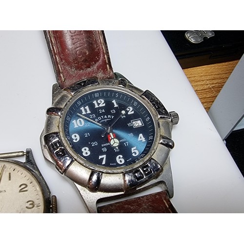 233 - A collection of 7x vintage watches to include some good brand names including a Seiko 5 automatic, a... 