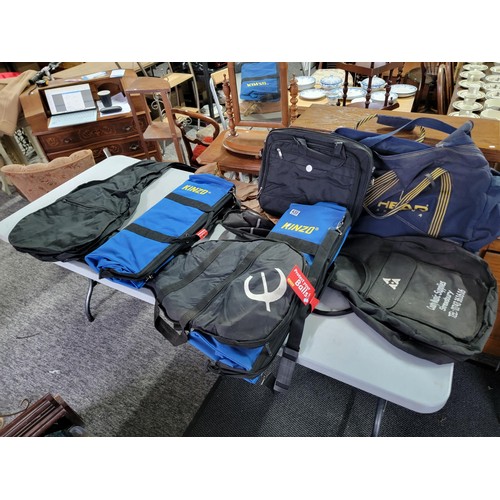 430 - Collection of bags inc Kinzo storage bags, Head holdall, guitar bags etc