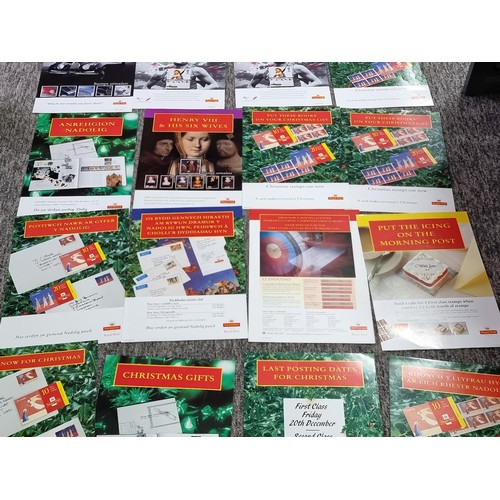 268 - A large collection of approx 28x Royal Mail first day cover posters covering various subjects, each ... 