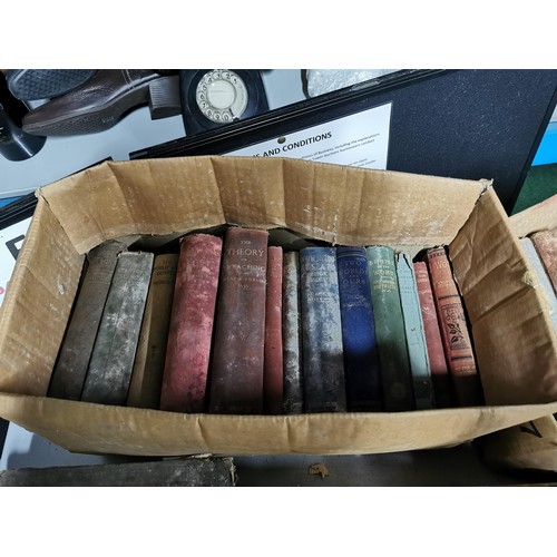 78 - Large quantity of vintage books in 5 boxes inc Religious books, School education books, Farmers Week... 