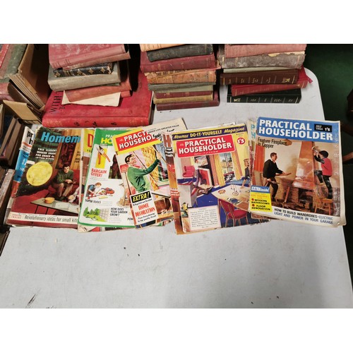 78 - Large quantity of vintage books in 5 boxes inc Religious books, School education books, Farmers Week... 