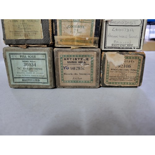 470 - 10x pionola rolls inc Morris-Gilberts Valse De Concert, Loves Awakening, Simple Aveu