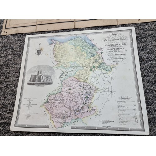 288 - A very large railway map of England and Scotland published by H.G.Collins engraved by I.Dower along ... 