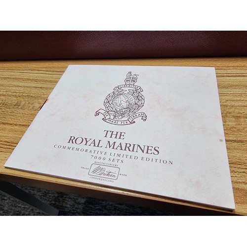 286 - A good Britain's The Royal Marines ltd edition 10 metal figure set, all beautifully hand painted in ... 