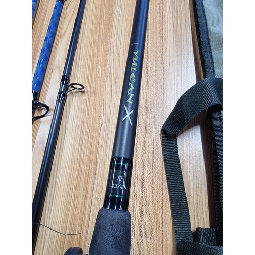 2 - A Vulcan X 12 ft 43/4LB sea fishing rod with a Okuma classic XT fishing reel along with a Salt XT 20... 