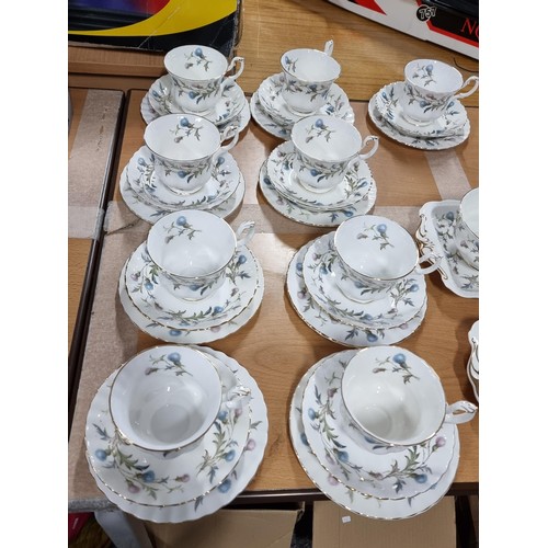 10 - A very comprehensive approx 81 piece Royal Albert Brigadoon dinner set and tea set. The set includes... 