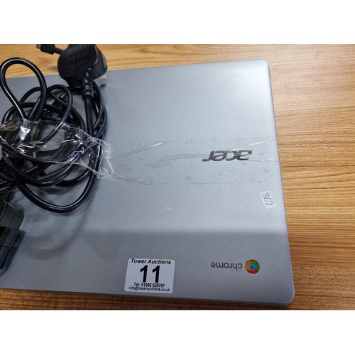 11 - An acer Chromebook 315 laptop with touch screen, having an excellent battery life, 8gb of ram, 128gb... 