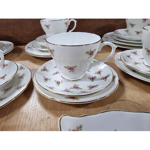 19 - 2x part tea sets to include a pretty tea set by Paragon China with a floral design along with a Pall... 