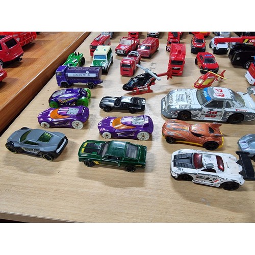 20 - Approx 35 die-cast mode cars to include a large quantity of various fire cars and fire engines, vari... 