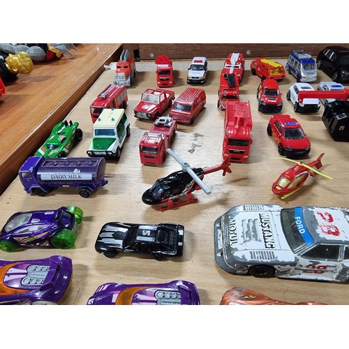 20 - Approx 35 die-cast mode cars to include a large quantity of various fire cars and fire engines, vari... 