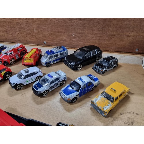 20 - Approx 35 die-cast mode cars to include a large quantity of various fire cars and fire engines, vari... 