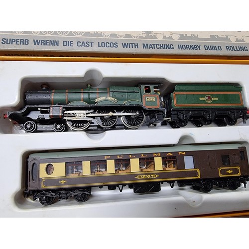 23 - A super rare vintage Wrenn Pullman WP100 train pack Wrenn Cardiff Castle loco and tender, test runs ... 