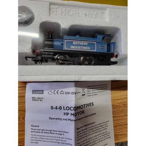 36 - An as new boxed Hornby R3359 Rothery industries Holden tank locomotive 391, boxed with instructions ... 