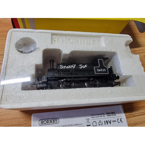 41 - An as new boxed Hornby R364 BR Black Smokey Joe locomotive 56025, boxed with instructions and crew p... 