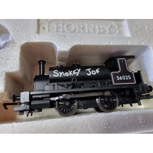 41 - An as new boxed Hornby R364 BR Black Smokey Joe locomotive 56025, boxed with instructions and crew p... 