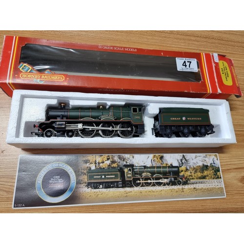 47 - A boxed Hornby R313 GWR Hagley Hall locomotive and tender in very clean condition, had a test run.