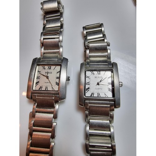 180 - Large collection of various wristwatches to include a matching ladies and gents Verge watches, qty o... 