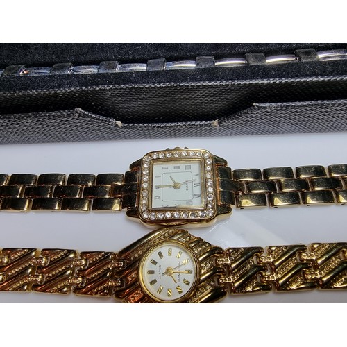 180 - Large collection of various wristwatches to include a matching ladies and gents Verge watches, qty o... 