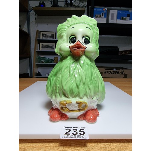 235 - Vintage collectable ceramic Orville The Duck money bank in excellent condition. Marked Keith Harris ... 