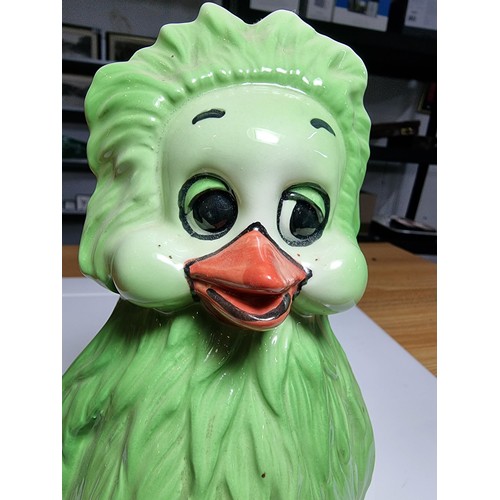 235 - Vintage collectable ceramic Orville The Duck money bank in excellent condition. Marked Keith Harris ... 