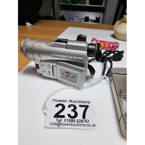 237 - Collection of 11x collectable novelty lighters to include a video camera formed lighter, boxed light... 