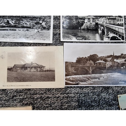 244 - Large collection various vintage postcards including 11x postcards of Newtown, postcards of other lo... 