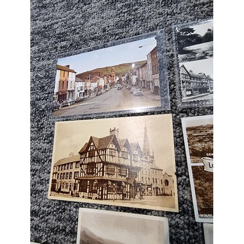 244 - Large collection various vintage postcards including 11x postcards of Newtown, postcards of other lo... 