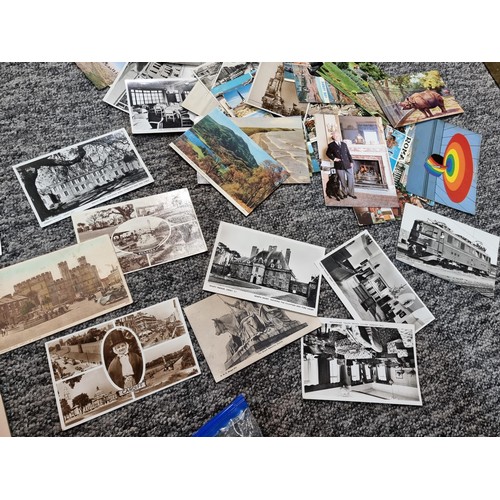 244 - Large collection various vintage postcards including 11x postcards of Newtown, postcards of other lo... 