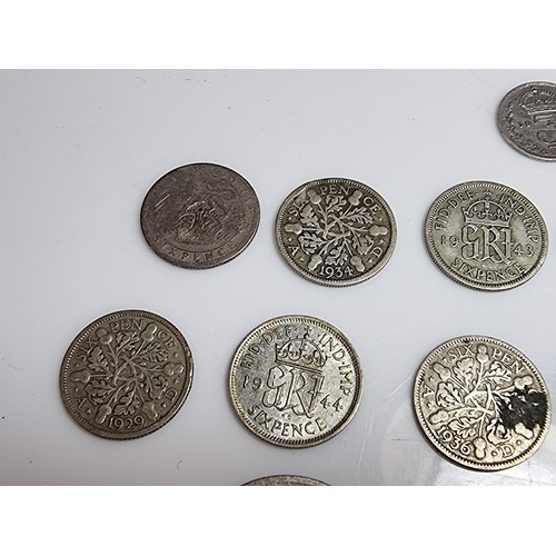 249 - Large collection of approx. 29x silver British coins all PRE-1947 to include qty of shillings sixpen... 