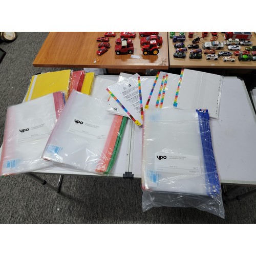 66 - Large quantity of stationary items inc A4 zip wallets A4 binder files etc all in unused condition