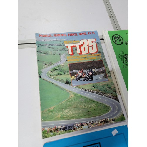 97 - Quantity of 4x Isle of man TT magazines, inc 3x results magazines dating 1989 and one dating 1985